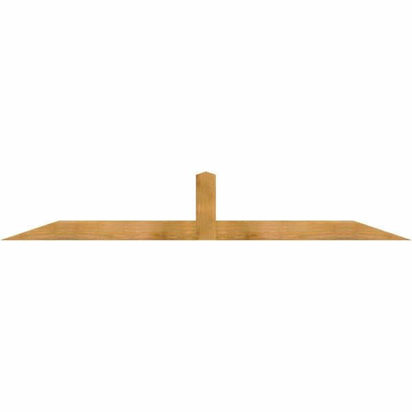 Ekena Millwork Portland Rough Sawn Timber Gable Bracket, Western Red Cedar, 84"W x 14"H x 2"D x 4"F, 4/12 Pitch GBW084X14X0204POR00RWR - main